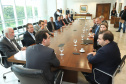 Governador Carlos Massa Ratinho Júnior recebe o presidente da Câmara dos Deputados, Rodrigo Maia. Curitiba, 15/02/2019. Foto: Rodrigo Felix Leal/ANPr