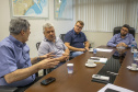 A relação do Porto de Paranaguá com a cidade foi tema de uma reunião entre o diretor dos Portos do Paraná, Luiz Fernando Garcia, e o prefeito Marcelo Roque, nesta sexta-feira (15). O encontro faz parte dos esforços da nova gestão em contribuir com o desenvolvimento do município e aproximar a comunidade da atividade portuária. Foto:Claudio Neves/APPA
