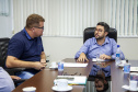 A relação do Porto de Paranaguá com a cidade foi tema de uma reunião entre o diretor dos Portos do Paraná, Luiz Fernando Garcia, e o prefeito Marcelo Roque, nesta sexta-feira (15). O encontro faz parte dos esforços da nova gestão em contribuir com o desenvolvimento do município e aproximar a comunidade da atividade portuária. Foto:Claudio Neves/APPA