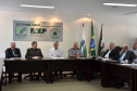 Estados do Sul querem avançar em sanidade na produção de leite. Representantes dos estados do Sul debateram nesta segunda-feira (19) tema na sede da Federação da Agricultura do Estado do Paraná (Faep), em Curitiba, com a presença dos secretários da Agricultura e Abastecimento, Norberto Ortigara, do Paraná; e de Ricardo de Gouvêa, da Agricultura e da Pesca de Santa Catarina.  -  Curitiba, 18/02/2019  -  Foto: Divulgação SEAB