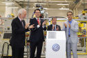 Governador Carlos Massa Ratinho Júnior participa da solenidade de comemoração de 20 anos da Volkswagen no Paraná. - São José dos Pinhais, 19/02/2019 - Foto: José Fernando Ogura/ANPr