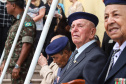 Os 74 anos da Tomada de Monte Castelo, batalha no Norte da Itália que marcou a participação da Força Expedicionária Brasileira (FEB) na Segunda Guerra Mundial, foram lembrados nesta quinta-feira (21/2), em cerimônia no Museu do Expedicionário, em Curitiba. O governador Carlos Massa Ratinho Junior participou no evento, junto com quatro expedicionários e familiares dos pracinhas.  -  Curitiba, 21/02/2019  -  Foto: Rodrigo Félix Leal/ANPr