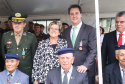 Os 74 anos da Tomada de Monte Castelo, batalha no Norte da Itália que marcou a participação da Força Expedicionária Brasileira (FEB) na Segunda Guerra Mundial, foram lembrados nesta quinta-feira (21/2), em cerimônia no Museu do Expedicionário, em Curitiba. O governador Carlos Massa Ratinho Junior participou no evento, junto com quatro expedicionários e familiares dos pracinhas.  -  Curitiba, 21/02/2019  -  Foto: Rodrigo Félix Leal/ANPr