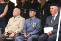 Os 74 anos da Tomada de Monte Castelo, batalha no Norte da Itália que marcou a participação da Força Expedicionária Brasileira (FEB) na Segunda Guerra Mundial, foram lembrados nesta quinta-feira (21/2), em cerimônia no Museu do Expedicionário, em Curitiba. O governador Carlos Massa Ratinho Junior participou no evento, junto com quatro expedicionários e familiares dos pracinhas.  -  Curitiba, 21/02/2019  -  Foto: Rodrigo Félix Leal/ANPr