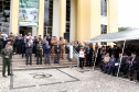 O governador Carlos Massa Ratinho Junior particip da cerimônia que comemora o 74º aniversário da tomada de Monte Castelo, na Itália, pela Força Expedicionária Brasileira, na Segunda Guerra Mundial. Foto: Gilson Abreu/ANPr