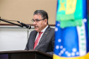 O governador Carlos Massa Ratinho Junior participa da solenidade que formaliza a Força-Tarefa Infância Segura de Prevenção e Combate a Crimes Contra a Criança, nesta quinta-feira (21) no Palácio da Justiça. Curitiba, 21/02/2019 - Foto: Geraldo Bubniak/ANPr