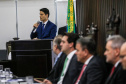 O governador Carlos Massa Ratinho Junior participa da solenidade que formaliza a Força-Tarefa Infância Segura de Prevenção e Combate a Crimes Contra a Criança, nesta quinta-feira (21) no Palácio da Justiça. Curitiba, 21/02/2019 - Foto: Geraldo Bubniak/ANPr