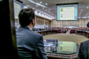 O governador Carlos Massa Ratinho Junior participa da solenidade que formaliza a Força-Tarefa Infância Segura de Prevenção e Combate a Crimes Contra a Criança, nesta quinta-feira (21) no Palácio da Justiça. Curitiba, 21/02/2019 - Foto: Geraldo Bubniak/ANPr