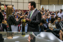 O governador Carlos Massa Ratinho Junior participa da solenidade que formaliza a Força-Tarefa Infância Segura de Prevenção e Combate a Crimes Contra a Criança, nesta quinta-feira (21) no Palácio da Justiça. Curitiba, 21/02/2019 - Foto: Geraldo Bubniak/ANPr