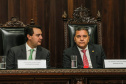 O governador Carlos Massa Ratinho Junior participa da solenidade que formaliza a Força-Tarefa Infância Segura de Prevenção e Combate a Crimes Contra a Criança, nesta quinta-feira (21) no Palácio da Justiça. Curitiba, 21/02/2019 - Foto: Geraldo Bubniak/ANPr
