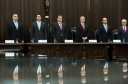 O governador Carlos Massa Ratinho Junior participa da solenidade que formaliza a Força-Tarefa Infância Segura de Prevenção e Combate a Crimes Contra a Criança, nesta quinta-feira (21) no Palácio da Justiça. Curitiba, 21/02/2019 - Foto: Rodrigo Félix Leal/ANPr
