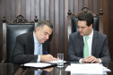O governador Carlos Massa Ratinho Junior participa da solenidade que formaliza a Força-Tarefa Infância Segura de Prevenção e Combate a Crimes Contra a Criança, nesta quinta-feira (21) no Palácio da Justiça. Curitiba, 21/02/2019 - Foto: Rodrigo Félix Leal/ANPr