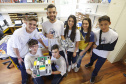 Alunos do Colégio Estadual Padre Cláudio Morelli, no Umbará, constroem robô para participar do torneio de robótica First Lego League.Curitiba, 18-02-19Foto: Arnaldo Alves / ANPr.