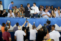 Governador Carlos Massa Ratinho Júnior participa da posse da nova diretoria da Associação dos Municípios do Norte Pioneiro (Amunorpi). O prefeito de Pinhalão, Sérgio Rodrigues é o presidente da Associação. - Pinhalão, 22/01/2019 - Foto: Jaelson Lucas/ANPr