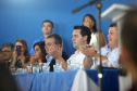 Governador Carlos Massa Ratinho Júnior participa da posse da nova diretoria da Associação dos Municípios do Norte Pioneiro (Amunorpi). O prefeito de Pinhalão, Sérgio Rodrigues é o presidente da Associação. - Pinhalão, 22/01/2019 - Foto: Jaelson Lucas/ANPr