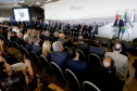 O governador em exercício Darci Piana participou nesta terça-feira (26), em Foz do Iguaçu, da cerimônia de posse do novo diretor-geral brasileiro da Itaipu Binacional, general Joaquim Silva e Luna, com as presenças do Presidente Jair Bolsonaro e do presidente do Paraguai, Mario Abdo Benítez; dos ministros almirante Bento Albuquerque, de Minas e Energia e Ernesto Araújo, de Relações Exteriores - Foz do Iguaçu, 26/02/2019 - Foto: Arnaldo Alves/ANPr