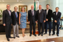 O governador em exercício Darci Piana recebe o presidente da Paraná Turismo, João Jacob Mehl e representantes do G5 nesta quinta-feira (7) no Palácio Iguaçu. Curitiba, 07/03/2019 - Foto: Geraldo Bubniak/ANPr