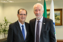 O governador em exercício Darci Piana recebe o presidente da Paraná Turismo, João Jacob Mehl e representantes do G5 nesta quinta-feira (7) no Palácio Iguaçu. Curitiba, 07/03/2019 - Foto: Geraldo Bubniak/ANPr
