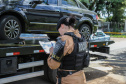 O 12º Batalhão da Polícia Militar do Paraná decidiu manter o efetivo que atende a área central de Curitiba exclusivamente feminino, nesta sexta-feira, 8 de Março. O policiamento de radiopatrulha é feito por mulheres. A iniciativa busca valorizá-las. Todas as policiais da unidade, tanto do serviço operacional quando do administrativo se reuniram as 6 horas no batalhão e, desde então, estão nas ruas do centro da capital atendendo ocorrências. Curitiba, 08/03/2019 - Foto: Geraldo Bubniak/ANPr