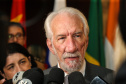 O vice governador Darci Piana no Memorial de Curitiba durante a abertura da 1ª Reunião do Grupo BRICS 2019, grupo econômico formado por autoridades do Brasil, Rússia, Índia, China e África do Sul para debater questões econômicas relacionadas aos países. Curitiba, 13/03/2019 - Foto: Geraldo Bubniak/ANPr