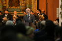 O vice governador Darci Piana no Memorial de Curitiba durante a abertura da 1ª Reunião do Grupo BRICS 2019, grupo econômico formado por autoridades do Brasil, Rússia, Índia, China e África do Sul para debater questões econômicas relacionadas aos países. Curitiba, 13/03/2019 - Foto: Geraldo Bubniak/ANPr