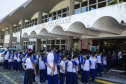 Alunos visitam Porto . - Paranaguá, 14/03/2019 - Foto:Claudio Neves/ Divulgação APPA