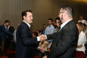 O governador Carlos Massa Ratinho Junior na apresentação das diretrizes da Celepar nesta sexta-feira (15) no Teatro Bom Jesus em Curitiba. Curitiba, 15/03/2019 - Foto: Geraldo Bubniak/ANPr