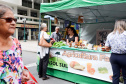 A Copasol Sul, cooperativa de agricultura familiar de Agudos do Sul, na Região Metropolitana de Curitiba, fez sua estreia em vendas diretas de seus produtos ao consumidor durante a Feira das Cooperativas, que acontece todas às sextas-feiras, em Curitiba. Foto:SEAB