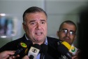 O governador Carlos Massa Ratinho Junior  lança o aplicativo Paraná Serviços no Auditório Mário Lobo em Curitiba nesta segunda-feira (18). Trata-se de uma solução inovadora do Governo do Paraná que facilitará a intermediação entre o contratante e o prestador autônomo de serviços.   Curitiba, 15/03/2019 -  Foto: Geraldo Bubniak/ANPr