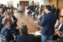 Governador Carlos Massa Ratinho Junior sanciona a lei que institui o Dia Estadual de Luta pela Eliminação da Discriminação Racial. A Lei define que a data será celebrada anualmente em 21 de março.  -  Curitiba, 21/03/2019  -  Foto: Rodrigo Félix Leal/ANPr