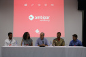 A equipe da Diretoria de Meio Ambiente da Administração dos Portos do Paraná participa, no Porto de Itajaí, em Santa Catarina, do 25º Cooperaportos. O evento termina hoje (22/03), e os profissionais voltam ao Estado com a proposta de que o Porto de Paranaguá sedie a próxima edição do evento, por ser referência nacional em gestão ambiental portuária. Na foto,  representante da Gerência de Meio Ambiente e Sustentabilidade da Antaq, Maria Luiza Gusmão.  -  Foto: Paulo Pereira/ Grupo Ambipar