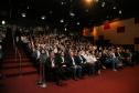 O governador Carlos Massa Ratinho Junior participa de Palestra de Mauricio Benvenutti nesta terça-feira (2) no teatro do Museu Oscar Niemeyer,   Curitiba, 02/04/2019 -  Foto: Geraldo Bubniak/ANPr