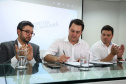 O governador Carlos Massa Ratinho Junior anunciou nesta quarta-feira (3) a contratação do projeto executivo de engenharia para restauração e ampliação de capacidade da Av. Ayrton Senna da Silva, um dos principais acessos ao Porto, no Litoral. A revitalização da via é fundamental para aumentar a capacidade de escoamento das exportações do Estado.  -  Paranaguá, 03/04/2019  -  Foto: Rodrigo Félix Leal/ANPr