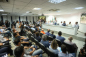 O governador Carlos Massa Ratinho Junior anunciou nesta quarta-feira (3) a contratação do projeto executivo de engenharia para restauração e ampliação de capacidade da Av. Ayrton Senna da Silva, um dos principais acessos ao Porto, no Litoral. A revitalização da via é fundamental para aumentar a capacidade de escoamento das exportações do Estado.  -  Paranaguá, 03/04/2019  -  Foto: Rodrigo Félix Leal/ANPr