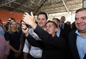 O governador Carlos Massa Ratinho Junior e o ministro da Cidadania, Osmar Terra, lançam o programa Criança Feliz . Curitiba, 18/04/2019 - Foto: Rodrigo Felix Leal/ANPr