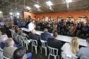 o Governador Carlos Massa Ratinho Junior participa da implantação do Programa Criança Feliz, do Governo Federal. Presentes na solenidade: ministro da Cidadania, Osmar Terra; primeira dama, Luciana Saito Massa; secretário da Justiça Família e Trabalho, Ney Leprevost; entre outros.Curitiba, 18-04-19.Foto: Arnaldo Alves / ANPr.