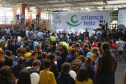 o Governador Carlos Massa Ratinho Junior participa da implantação do Programa Criança Feliz, do Governo Federal. Presentes na solenidade: ministro da Cidadania, Osmar Terra; primeira dama, Luciana Saito Massa; secretário da Justiça Família e Trabalho, Ney Leprevost; entre outros.Curitiba, 18-04-19.Foto: Arnaldo Alves / ANPr.