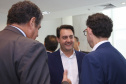 Uma nova parceria do Governo do Estado com a Volkswagen foi anunciada nesta quarta-feira (8) para investimento em ação social no Paraná. O anúncio aconteceu em solenidade com o governador Carlos Massa Ratinho Junior e o CEO da Volkswagen América Latina, Pablo Di Si, no Palácio Iguaçu. Curitiba,08/05/2019 Foto:Jaelson Lucas / ANPr