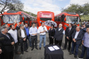 O governador Carlos Massa Ratinho Junior destina recursos para subsidiar o transporte coletivo de Curitiba. Participaram da solenidade: prefeito de Curitiba, Rafael Greca de Macedo; secretário de Desenvolvimento Urbano, João Carlos Ortega; presidente da Comec, Gilson dos Santos; entre outros.Curitiba, 09-05-19.Foto: Arnaldo Alves / ANPr.