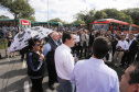O governador Carlos Massa Ratinho Junior destina recursos para subsidiar o transporte coletivo de Curitiba. Participaram da solenidade: prefeito de Curitiba, Rafael Greca de Macedo; secretário de Desenvolvimento Urbano, João Carlos Ortega; presidente da Comec, Gilson dos Santos; entre outros.Curitiba, 09-05-19.Foto: Arnaldo Alves / ANPr.