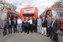 O governador Carlos Massa Ratinho Junior destina recursos para subsidiar o transporte coletivo de Curitiba. Participaram da solenidade: prefeito de Curitiba, Rafael Greca de Macedo; secretário de Desenvolvimento Urbano, João Carlos Ortega; presidente da Comec, Gilson dos Santos; entre outros.Curitiba, 09-05-19.Foto: Arnaldo Alves / ANPr.