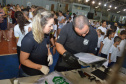 A feira de serviços Paraná Cidadão ofertou diversos serviços gratuitos para a população do município de Palotina e região. Durante os três dias de evento mais de 2 mil pessoas passaram pelo Ginásio Municipal de Esportes Romeu  Hendges (Umesp).Foto:SEJUT