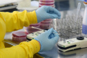 Marco de excelência nos serviços de saúde no Paraná, o Laboratório Central do Estado do Paraná (Lacen) se tornou também referência nacional para determinados exames, como os de resistência microbiana.  Foto: Antonio Américo/SESA - 13/05/2019