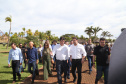 Governador Carlos Massa Ratinho Junior conhece o empreendimento turístico que está sendo instalado pela rede internacional Hard Rock, em Sertaneja. Foto: Gilson Abreu/ANPr