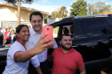 O governador Carlos Massa Ratinho Junior assinou nesta terça-feira (14), em Sertaneja, no Norte Pioneiro, autorizações de licitações e homologações para 15 municípios. Foram autorizados recapeamentos de ruas, aquisições de novos veículos, equipamentos rodoviários e mobiliário para prédios públicos. O secretário estadual do Desenvolvimento Urbano e de Obras Públicas, João Carlos Ortega, também assinou os documentos.Foto Gilson Abreu