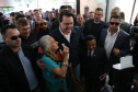 Governador Carlos Massa Ratinho Junior assina autorizações de licitação e homologação para obras e compras de veículos e equipamentos para Campo Mourão e mais 11 municípios do Noroeste: Araruna, Cianorte, Cruzeiro do Oeste, Goioerê, Janiópolis, Moreira Sales, Nova Cantu, Peabiru, Roncador, Terra Boa e Tuneiras do Oeste. Foto: José Fernando Ogura/ANPr