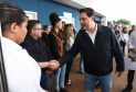 O governador Carlos Massa Ratinho Junior esteve nesta quarta-feira (15) em Campo Mourão e confirmou recursos para obras de infraestrutura urbana e compra de veículos, máquinas e equipamentos para 12 municípios do Noroeste do Paraná. Ele autorizou as licitações e homologações dos projetos da Secretaria de Estado do Desenvolvimento Urbano e Obras Públicas. Os investimentos somam R$ 8 milhões. Foto: Rodrigo Felix Leal/ANPr