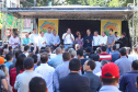 O município de Sarandi, no Noroeste do Paraná, vai implantar galerias pluviais e recapear ruas do Jardim Independência. O investimento é de R$ 3,7 milhões, com recursos do Estado, a fundo perdido. Nesta sexta-feira (17), o governador Carlos Massa Ratinho Júnior esteve em Sarandi e assinou a ordem de serviço para o início das obras. Foto: Rodrigo Felix Leal/ANPr