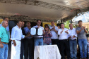 O município de Sarandi, no Noroeste do Paraná, vai implantar galerias pluviais e recapear ruas do Jardim Independência. O investimento é de R$ 3,7 milhões, com recursos do Estado, a fundo perdido. Nesta sexta-feira (17), o governador Carlos Massa Ratinho Júnior esteve em Sarandi e assinou a ordem de serviço para o início das obras. Foto: Gilson Abreu/ANPr
