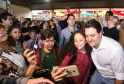 O governador Carlos Massa Ratinho Junior lançou nesta sexta-feira (17) o programa Escola Segura em Londrina, no Norte do Paraná. O colégio estadual Olympia Morais Tormenta, onde aconteceu a solenidade, e outras 17 escolas estaduais do município contam agora com policiais militares que atuarão diariamente para reforçar a segurança no período de aulas. Foto: Rodrigo Felix Leal/ANPr